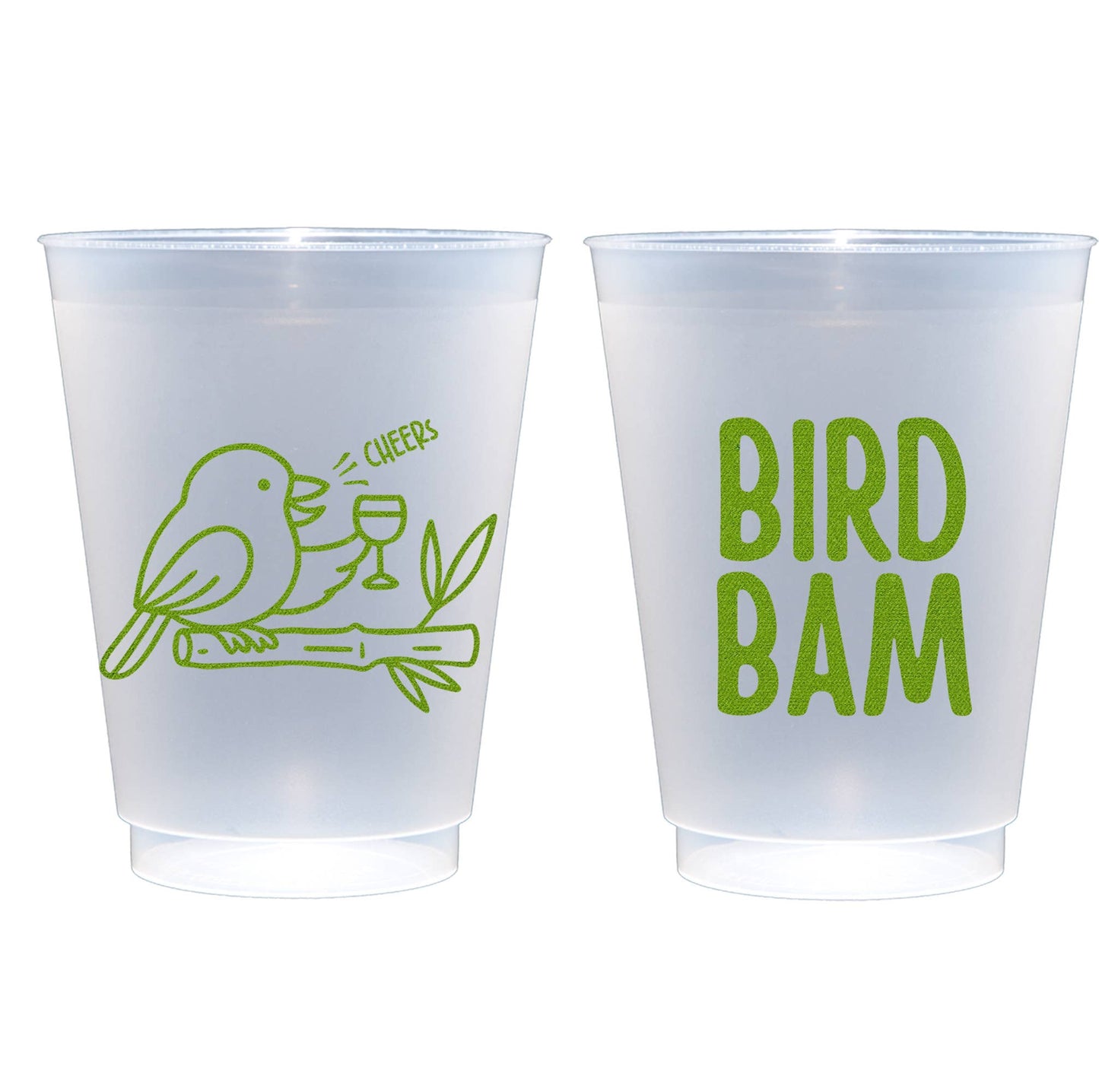 Mahjong - Bird Bam Frosted Cup (8 ct bag)