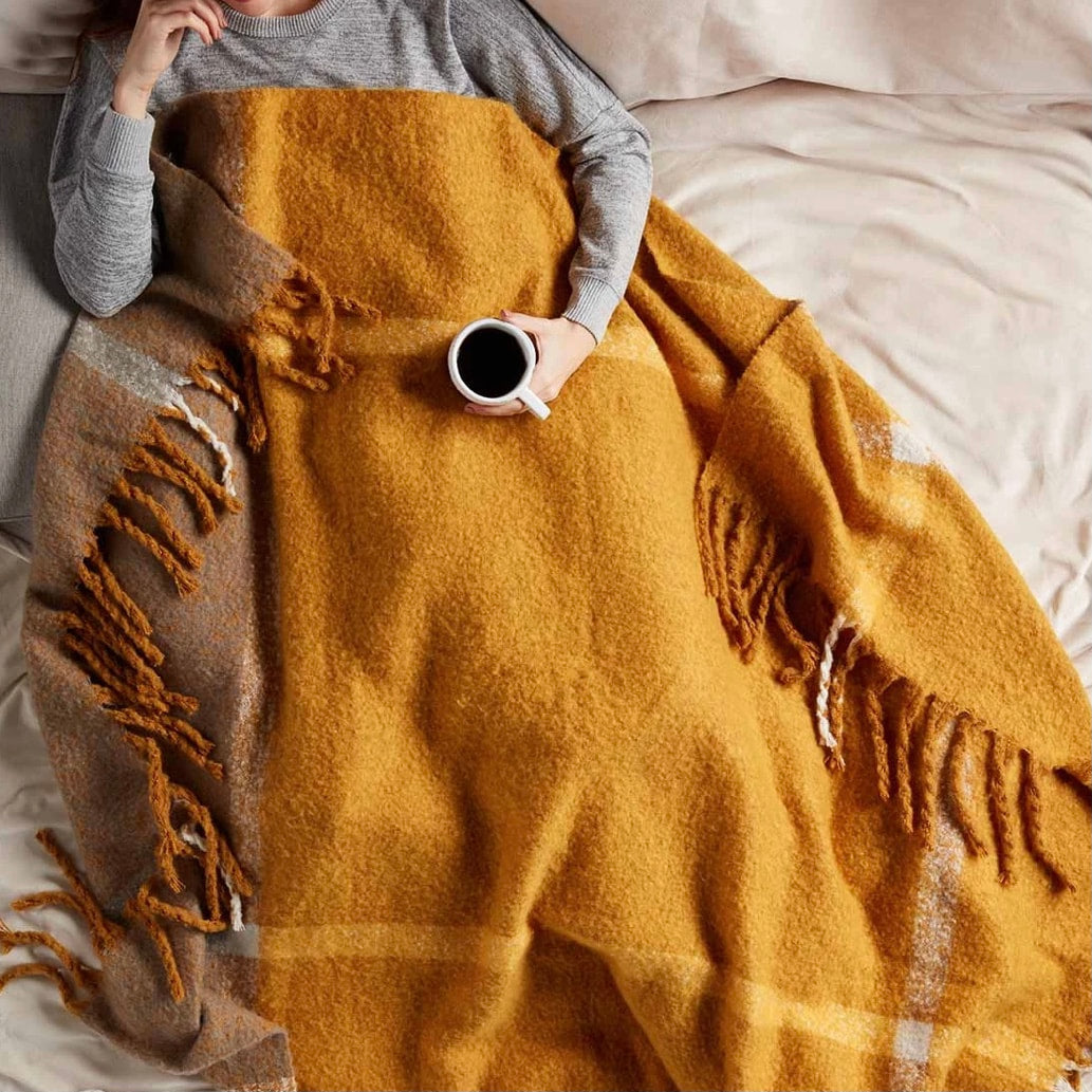 Mustard blankets