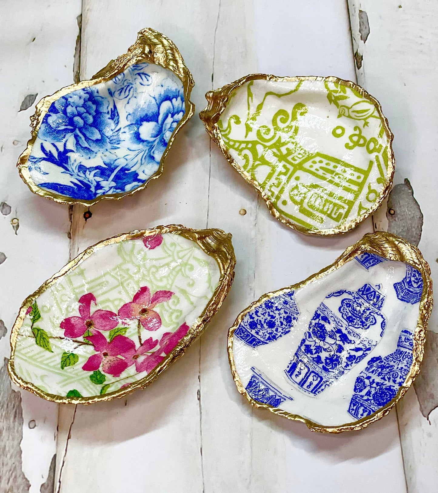 Cherry Blossom Oyster Trinket Dish