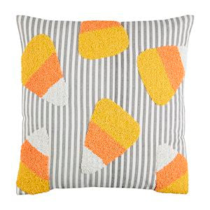 Candy Corn Beaded Pillow
