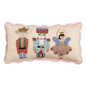 Icons Mini Nutcracker Beaded Pillow