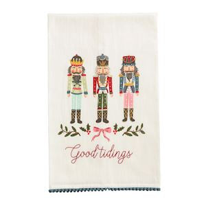 Nutcracker Pom Trim Towel