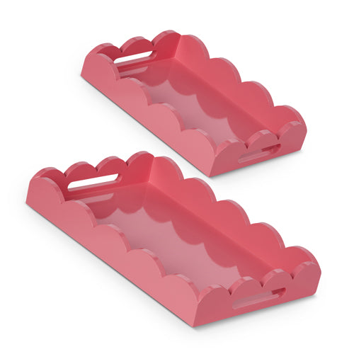 Bubblegum Scalloped Tray - Large