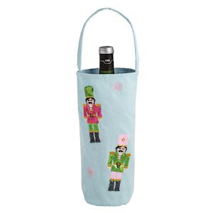 Nutcracker Sequin Wine Bag