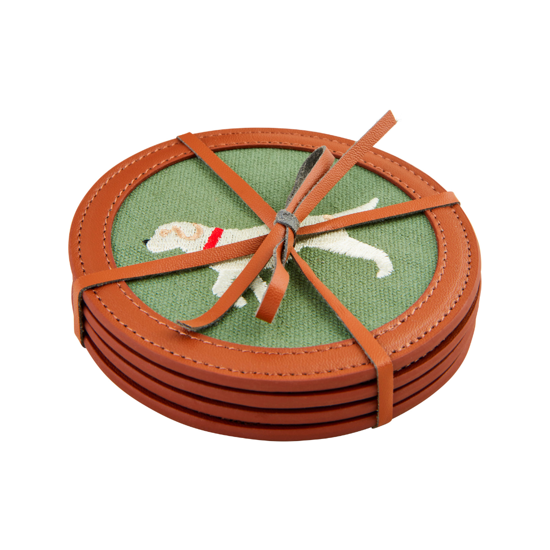 Dog Icon Coasters s/4