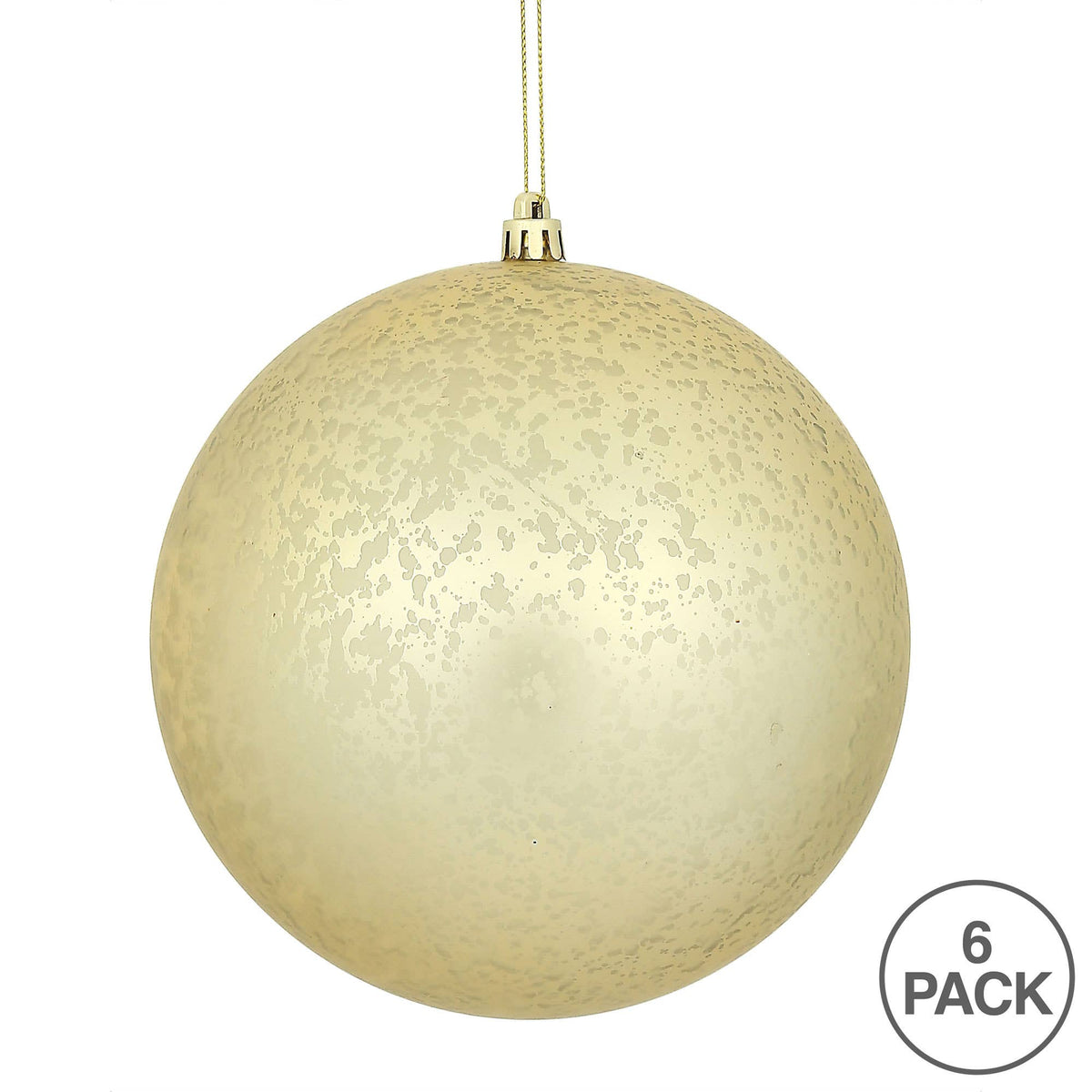 4" Champagne Matte Mercury Ball