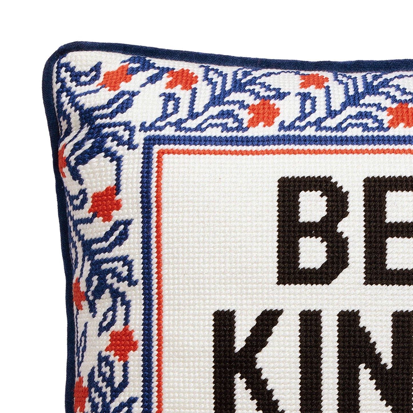 Be Kind (Of A Bitch) Embroidered Pillow