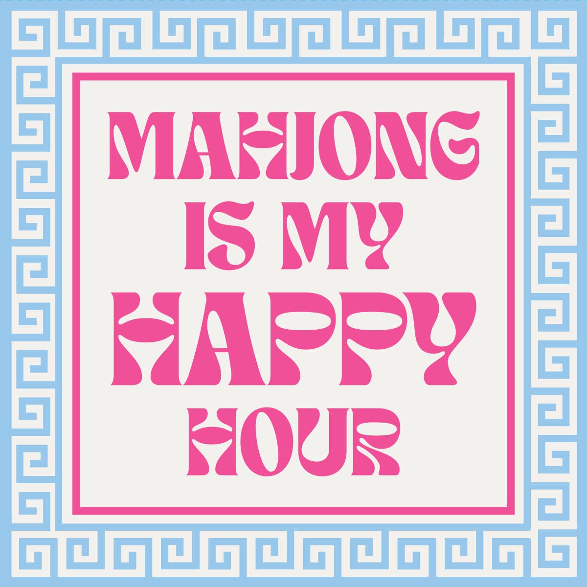 Mahjong Happy Hour Cocktail Napkins