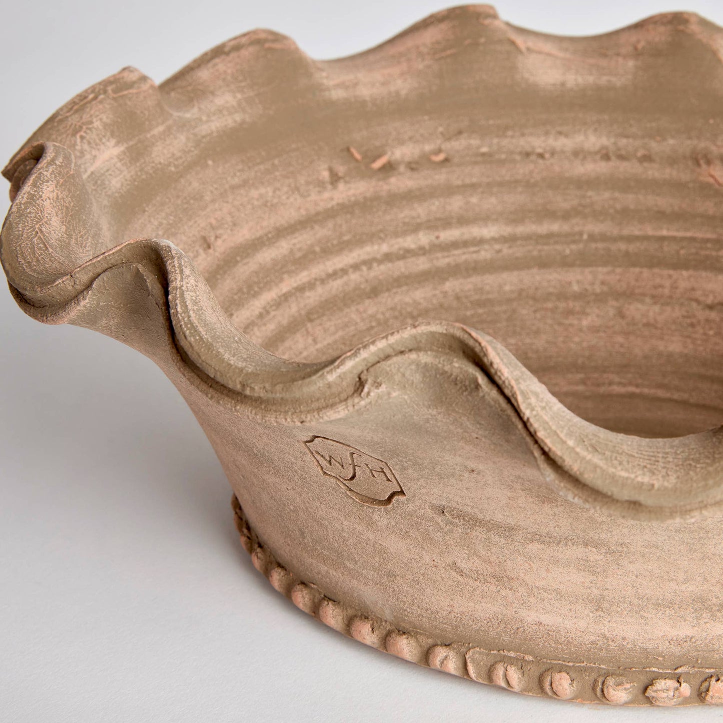 Handmade Festonee Forcing Pot, Aged Terracotta