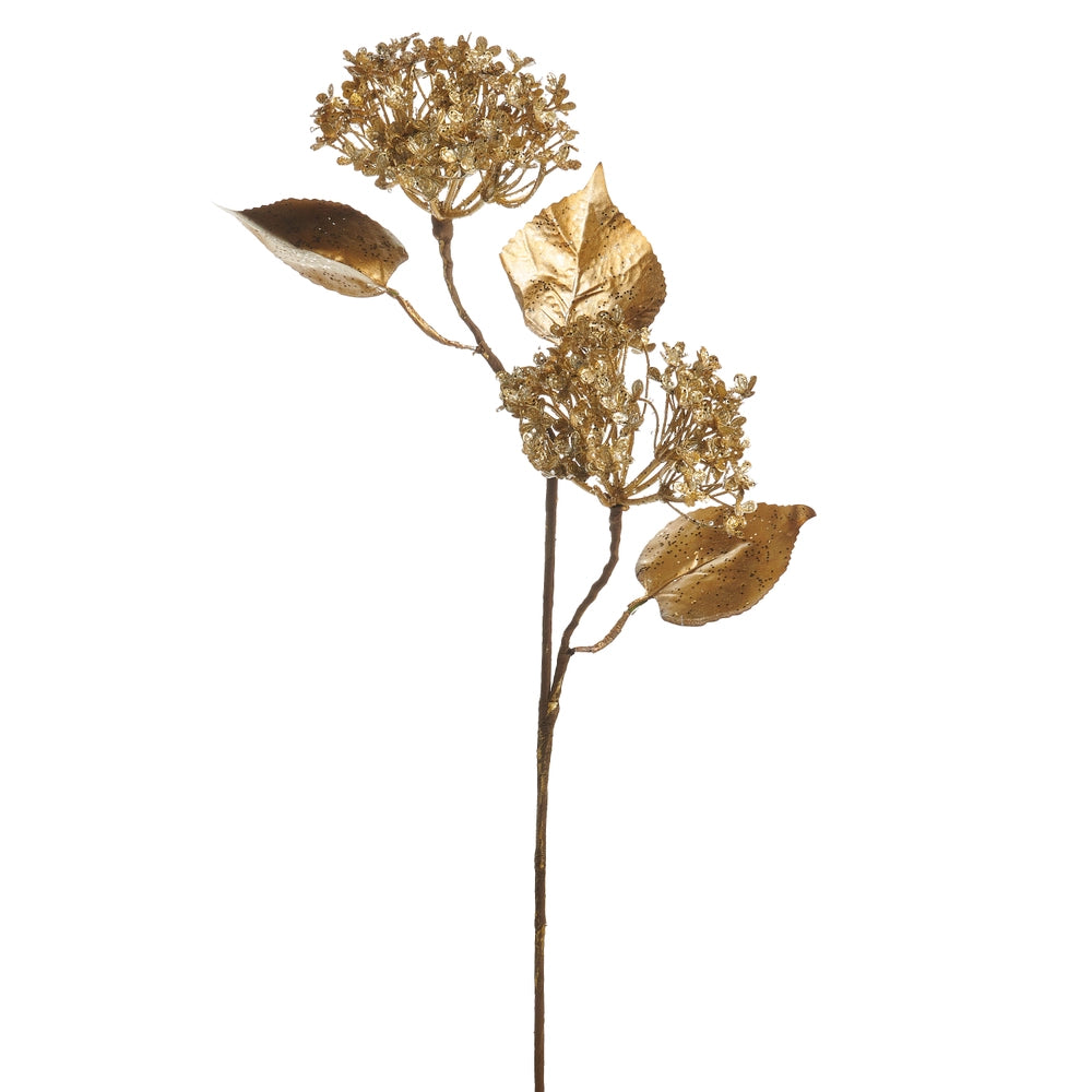 Metallic Gold Hydrangea