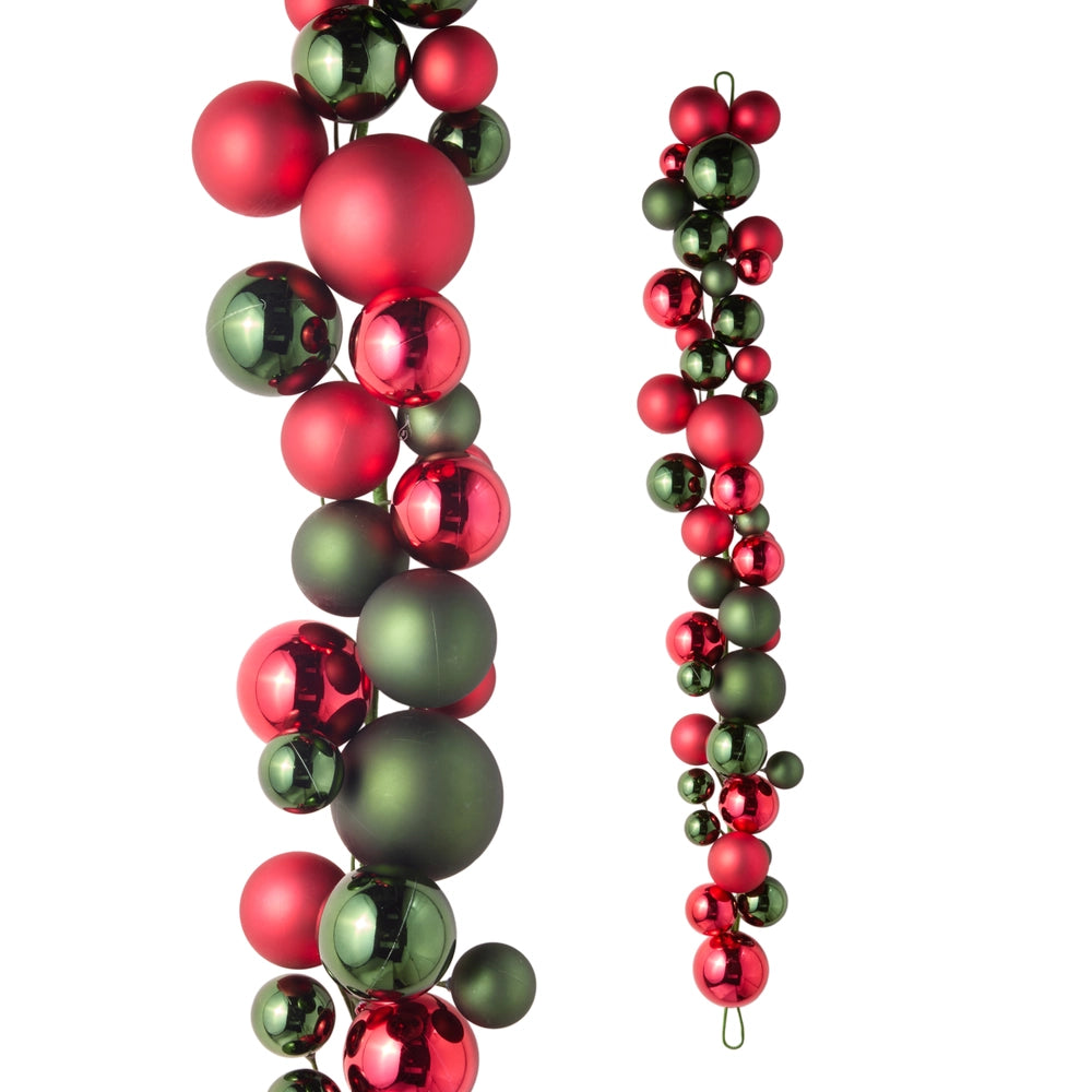 Red And Green Ball Garland