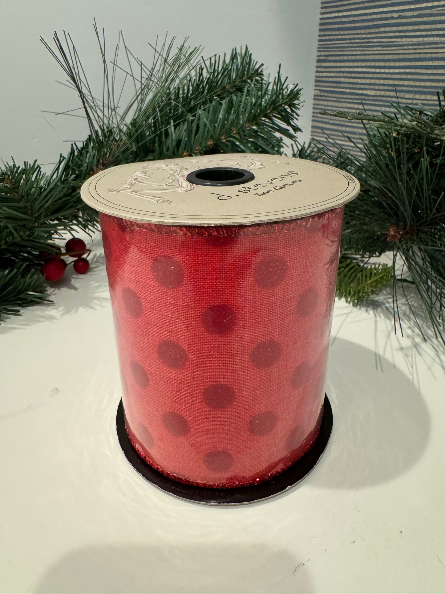 Polka Dot Ribbon - Red