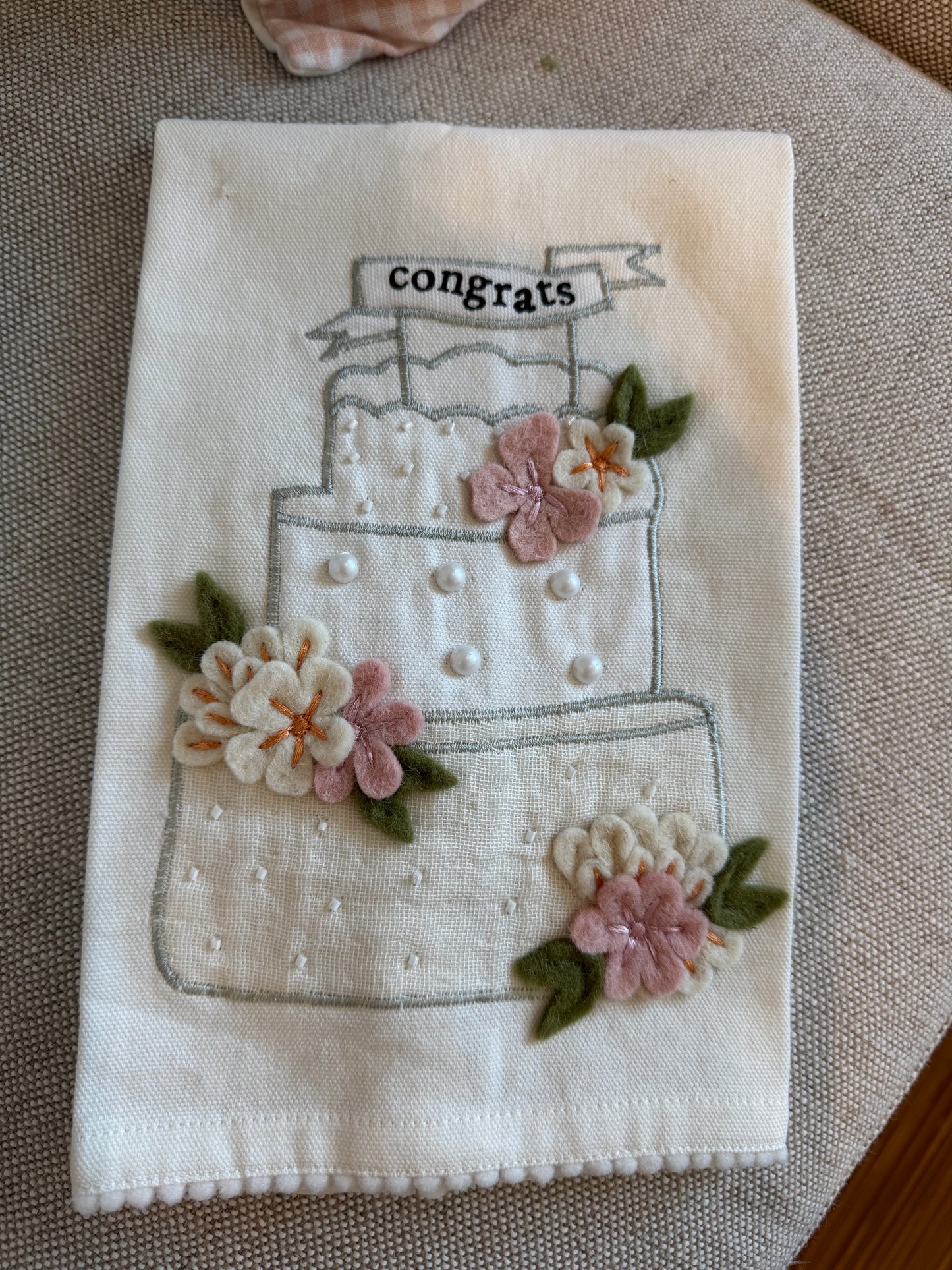 Congrats Wedding Tea Towel