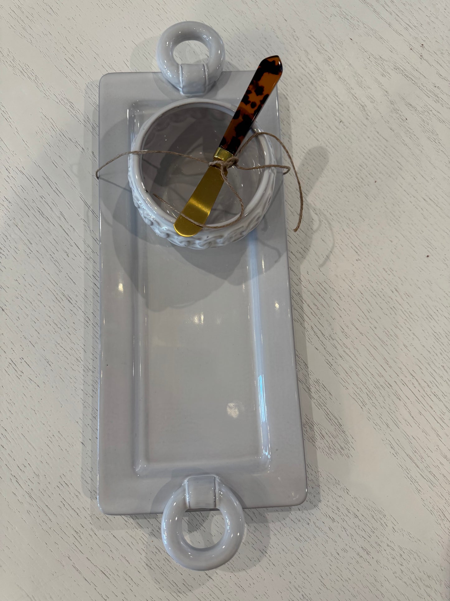 Link Handle Tray & Tidbit Set