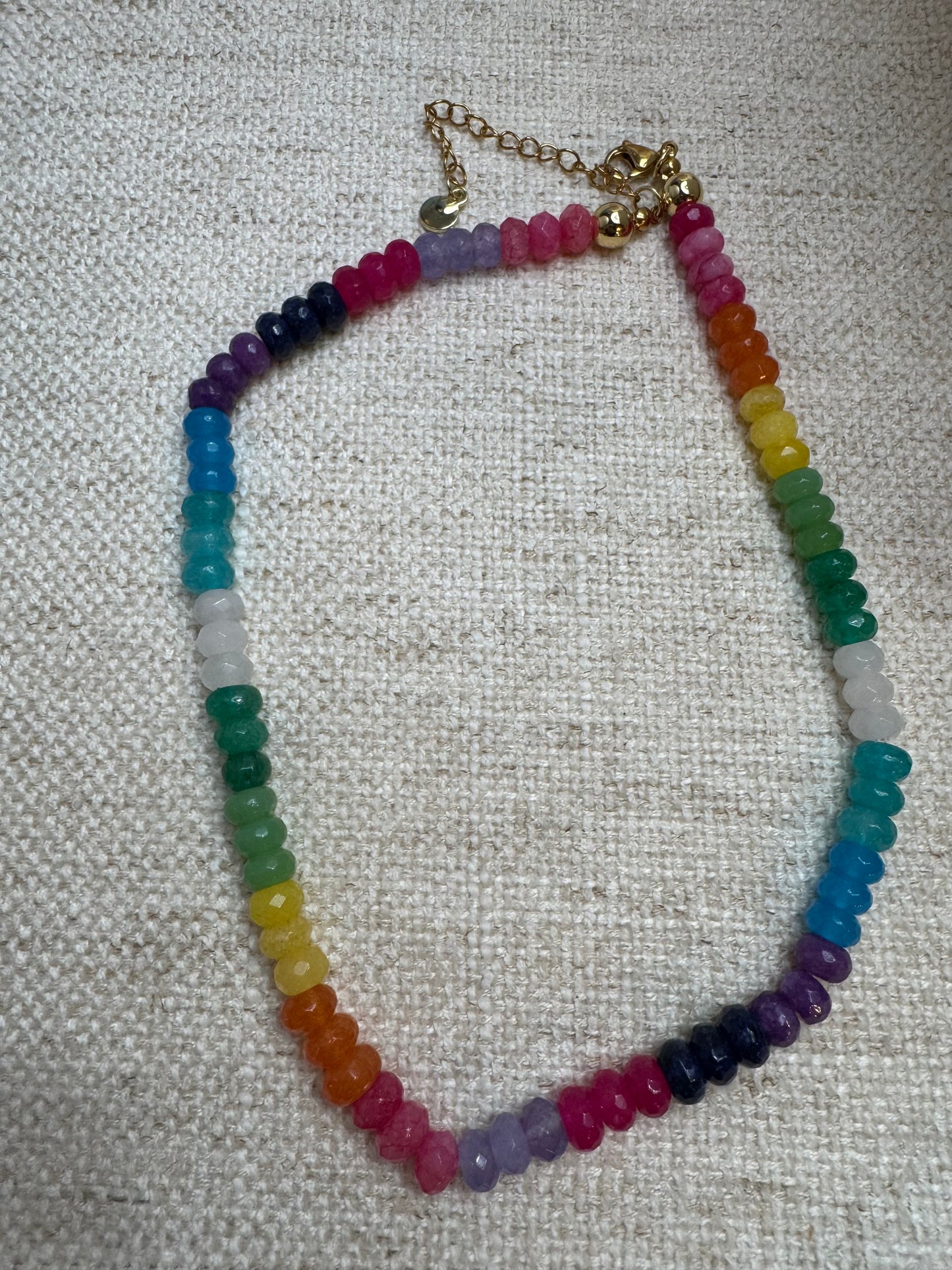 Rainbow Palermo Stone Necklace