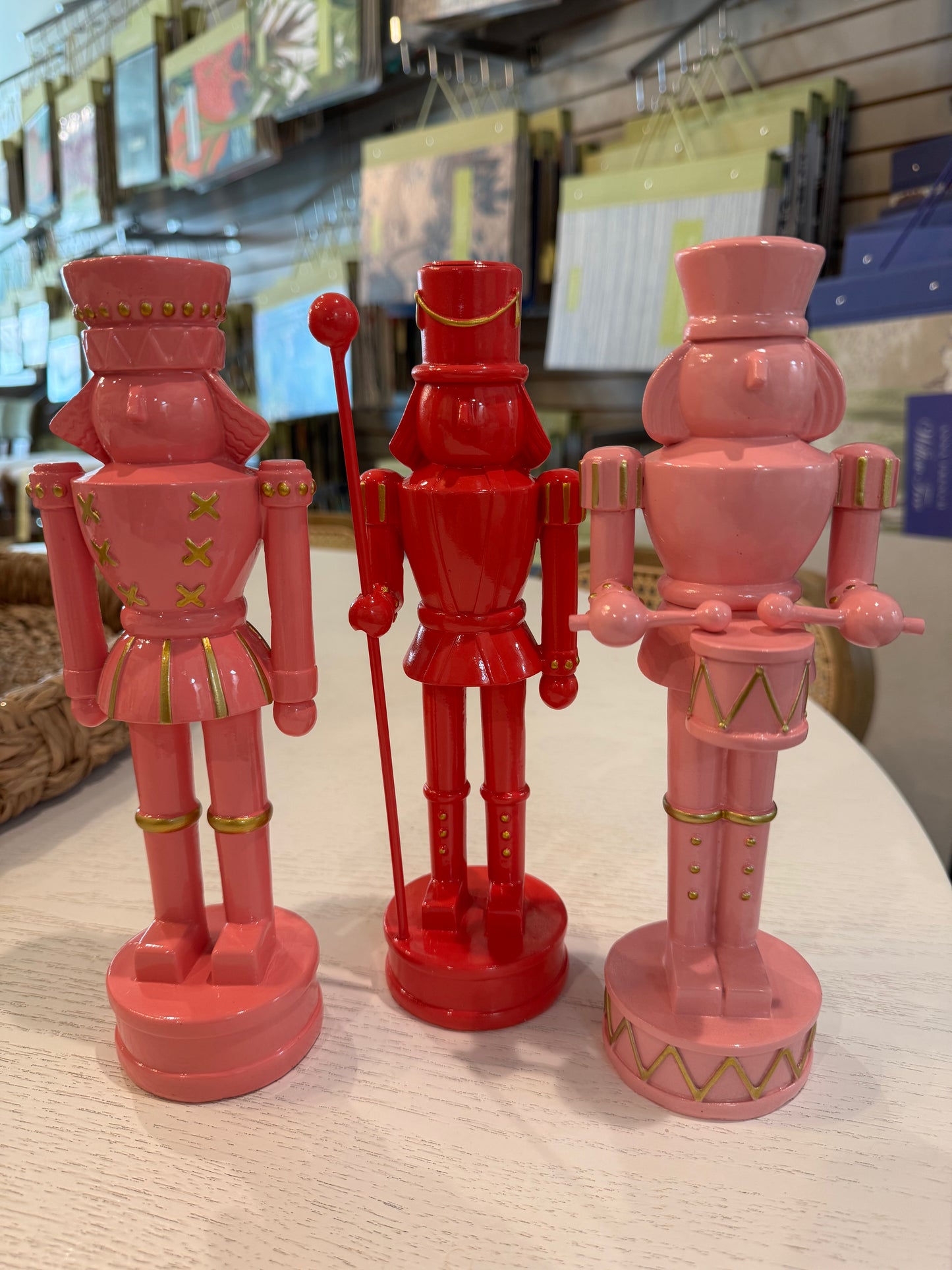 Soldier Taper Holder - Dark Pink