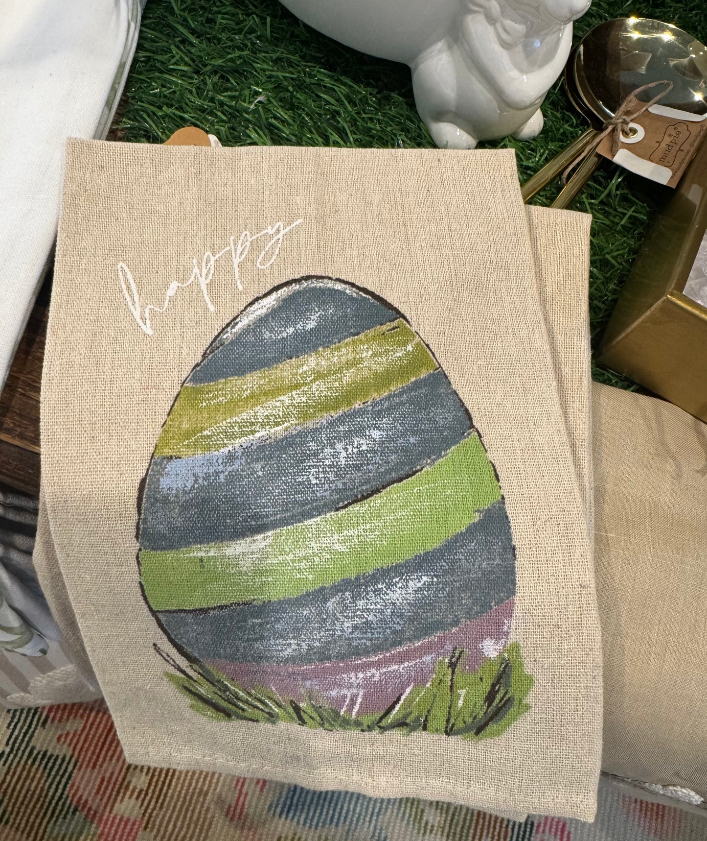 Egg Painted Easter Towel