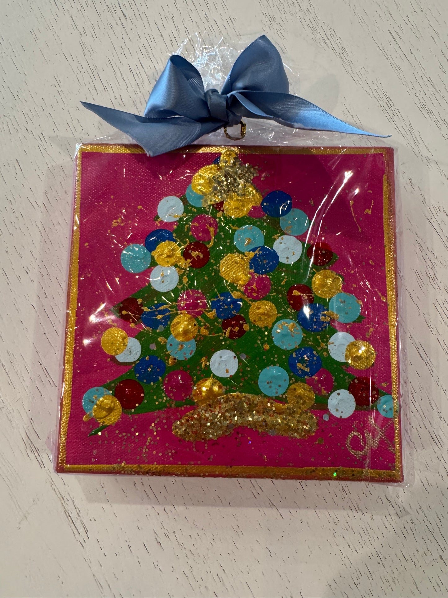 6x6 Hot Pink Twinkle Tree