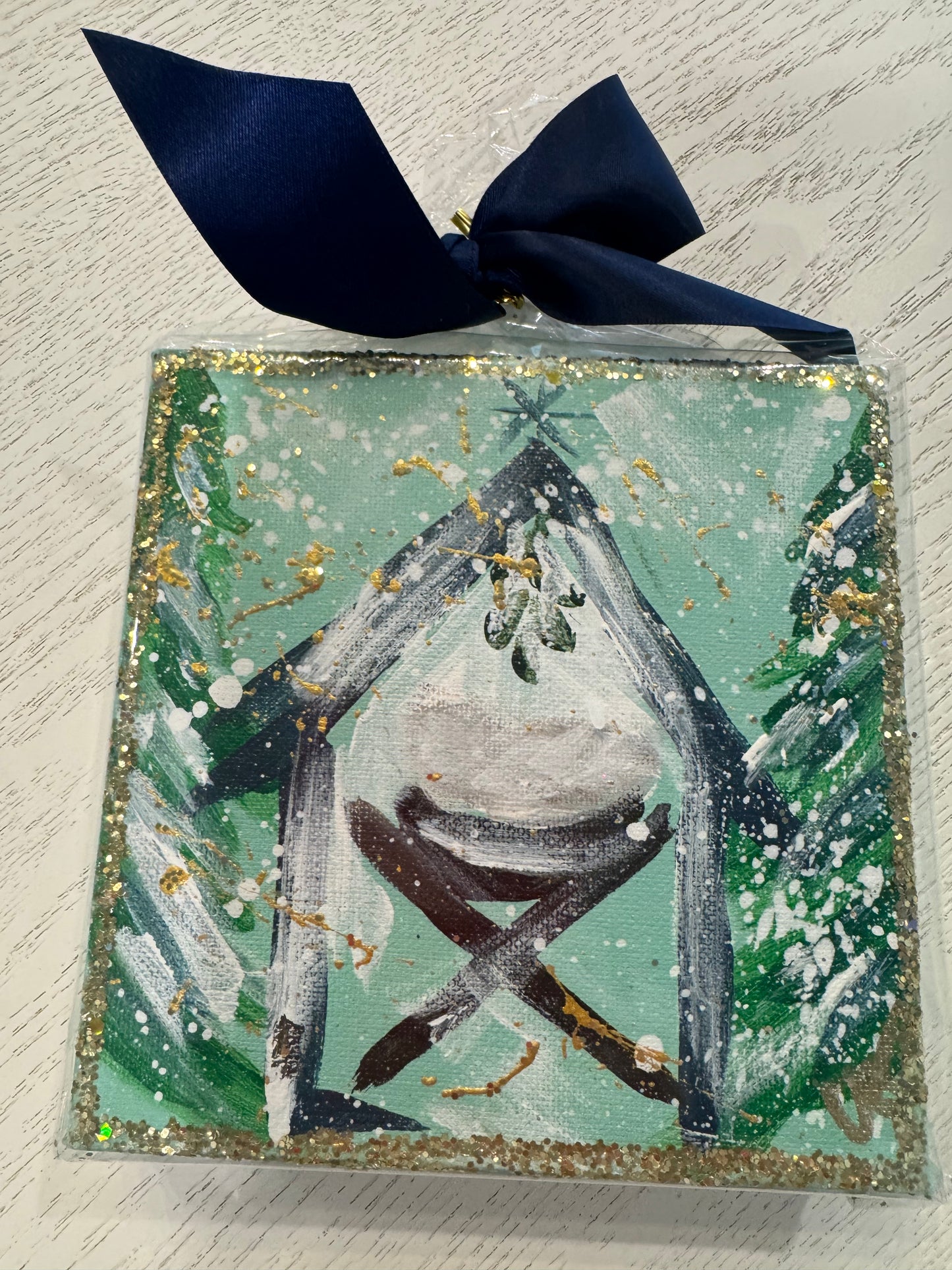 6x6 Silent Night Canvas