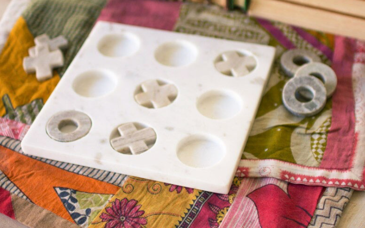 Marble Tic-Tac-Toe Game