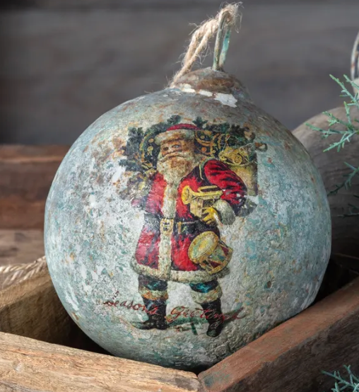 Vintage Santa 6" Ornament