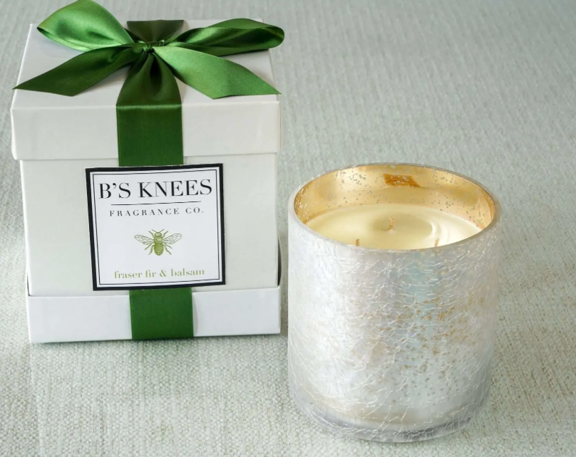 B's Knees 2 Wick Fir & Balsam White Gold