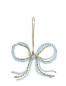 Hand-Crafted Bow Ornament Blue