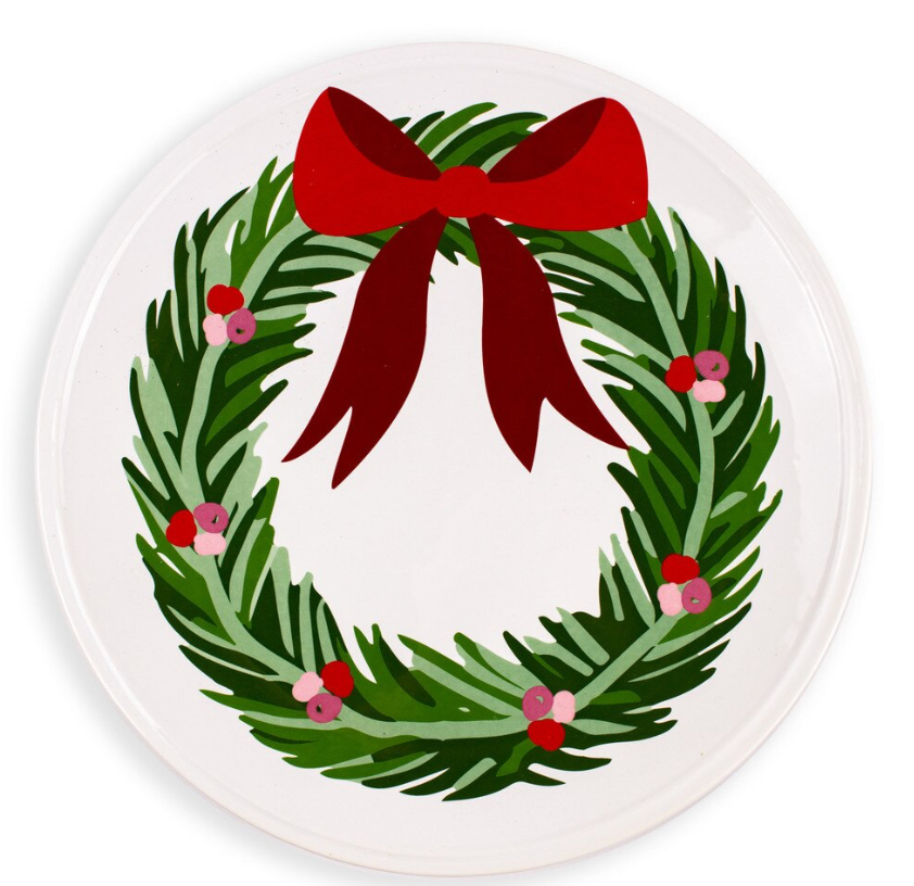Clara Wreath Round Platter