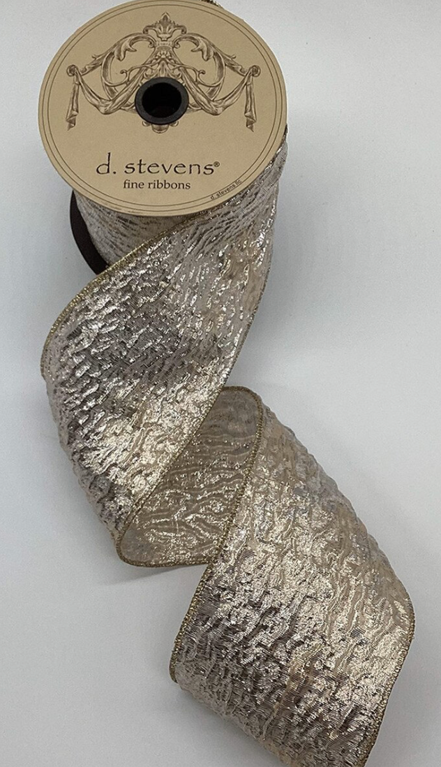 Crushed Metallic Lamé Ribbon