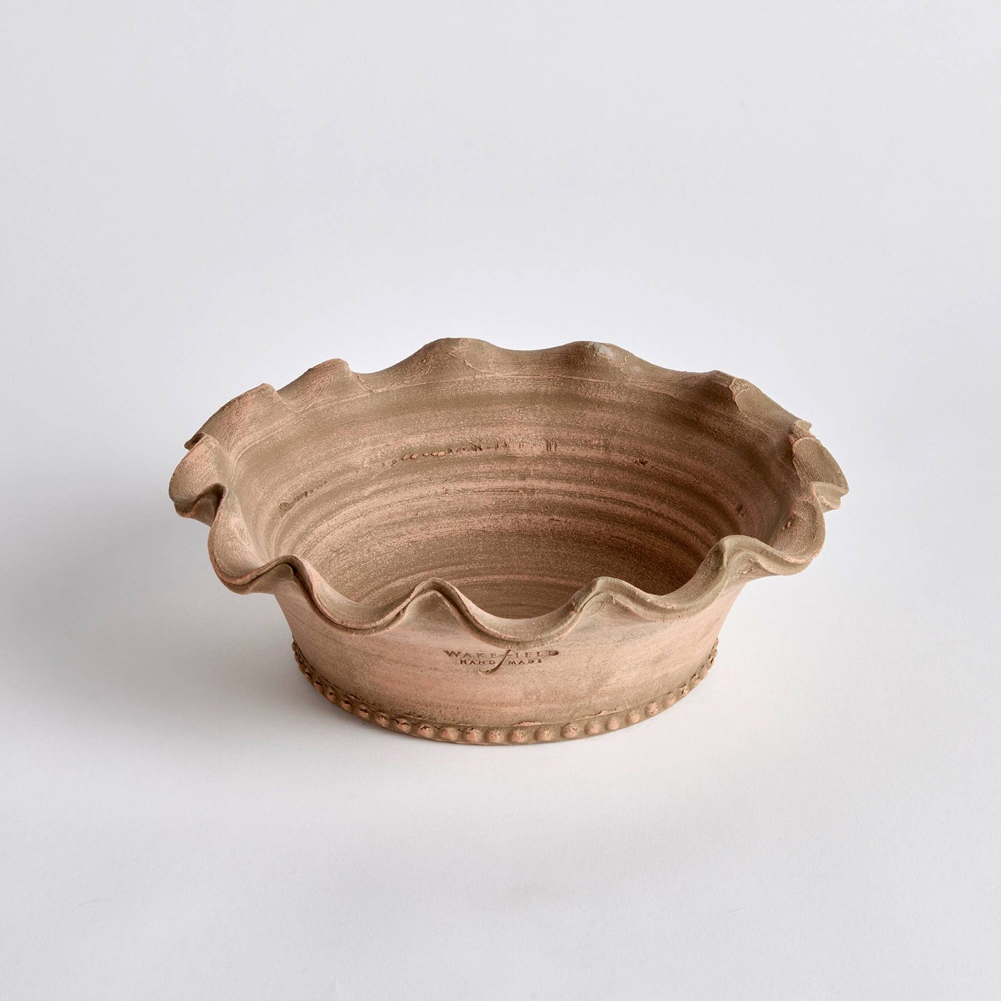Handmade Festonee Forcing Pot, Aged Terracotta
