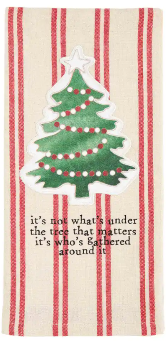 Tree Christmas Printed Patch Towel