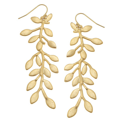 Gold Vine Earrings
