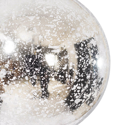 6" Silver Shiny Mercury Ball Ornament