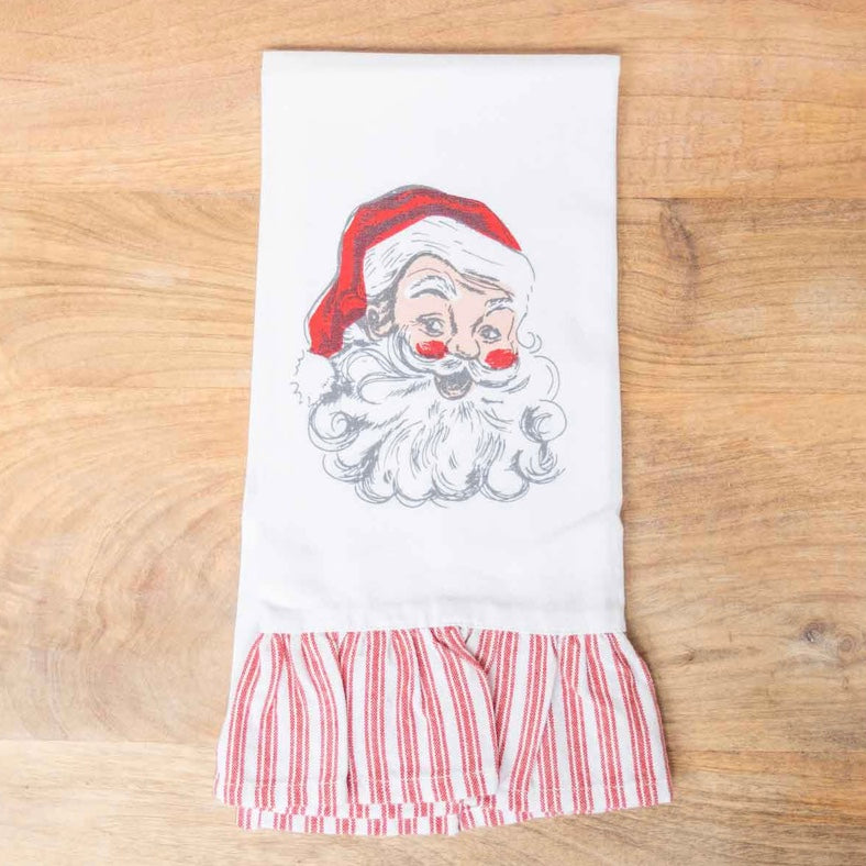 Santa Ruffle Hand Towel