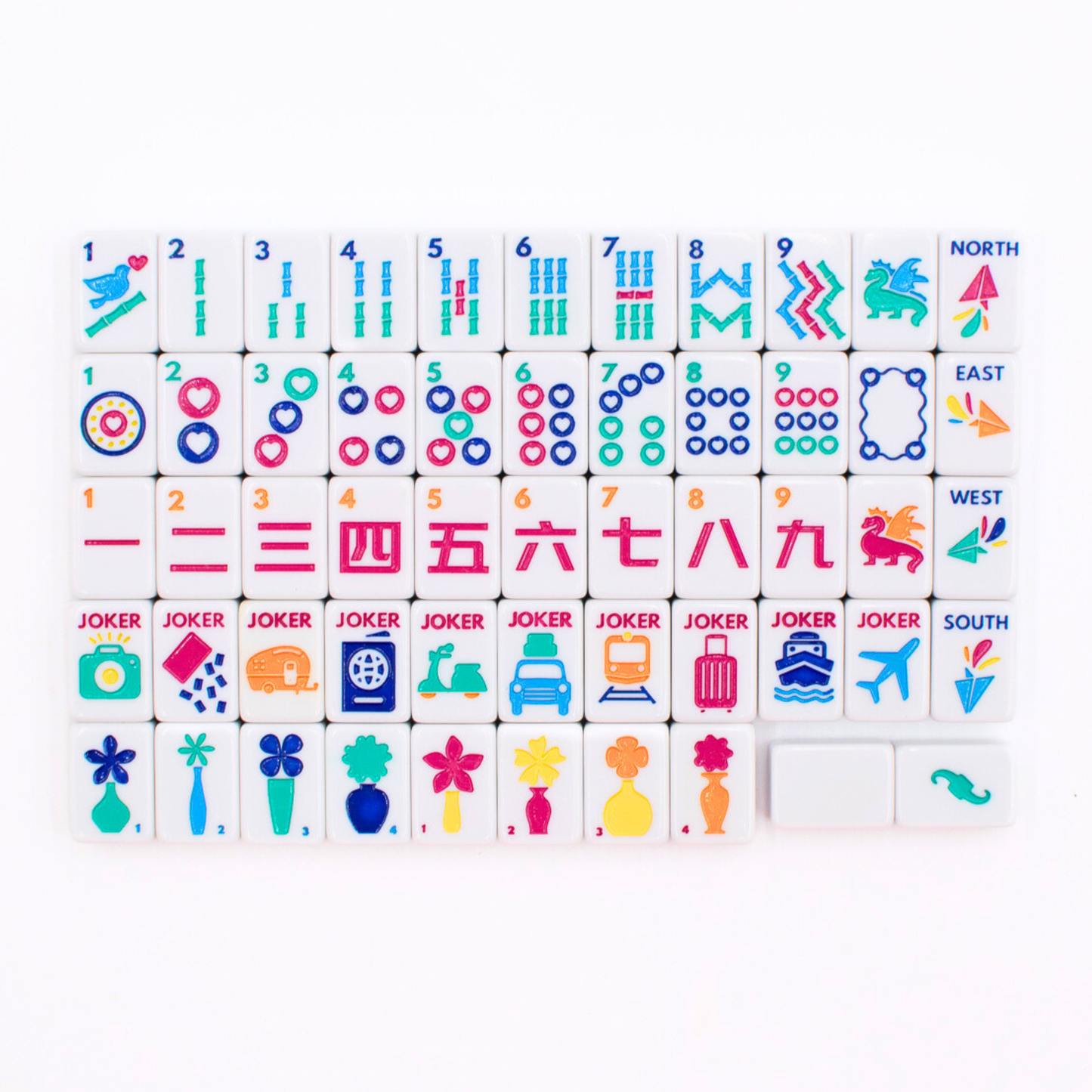MINI TRAVEL MAHJONG | White