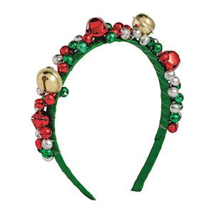 Green/Red Jingle Headband