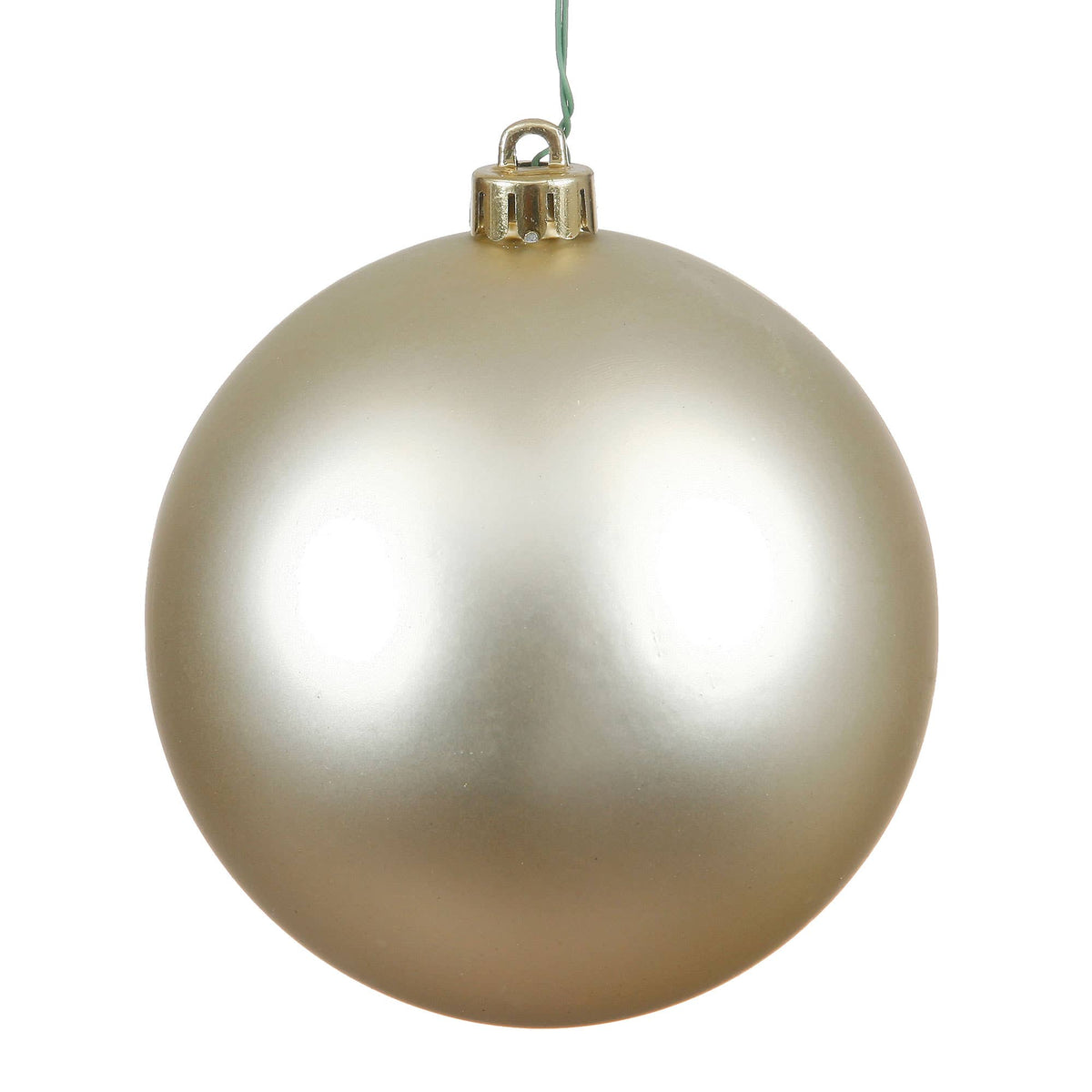 4" Champagne Matte Ball Ornament