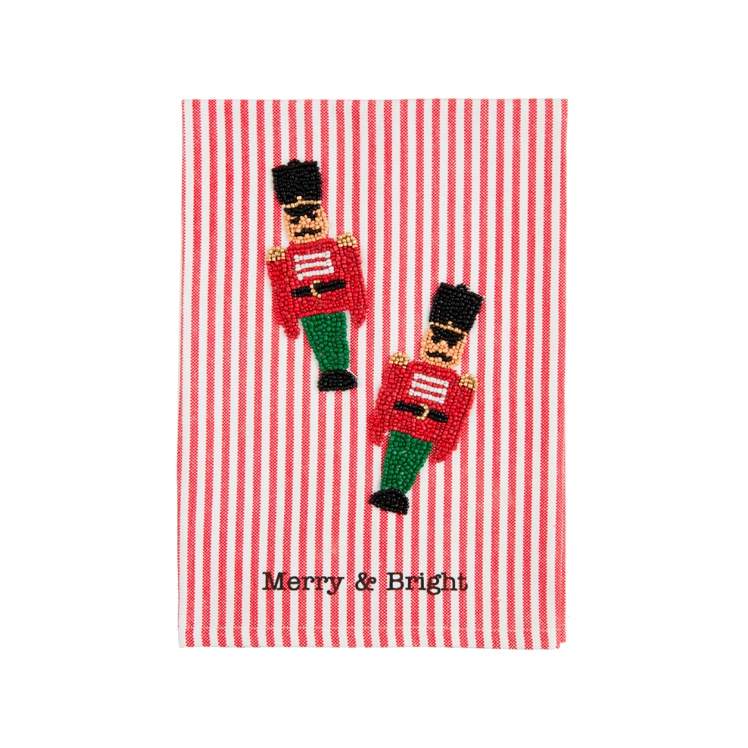 Nutcracker Christmas Bead Towel