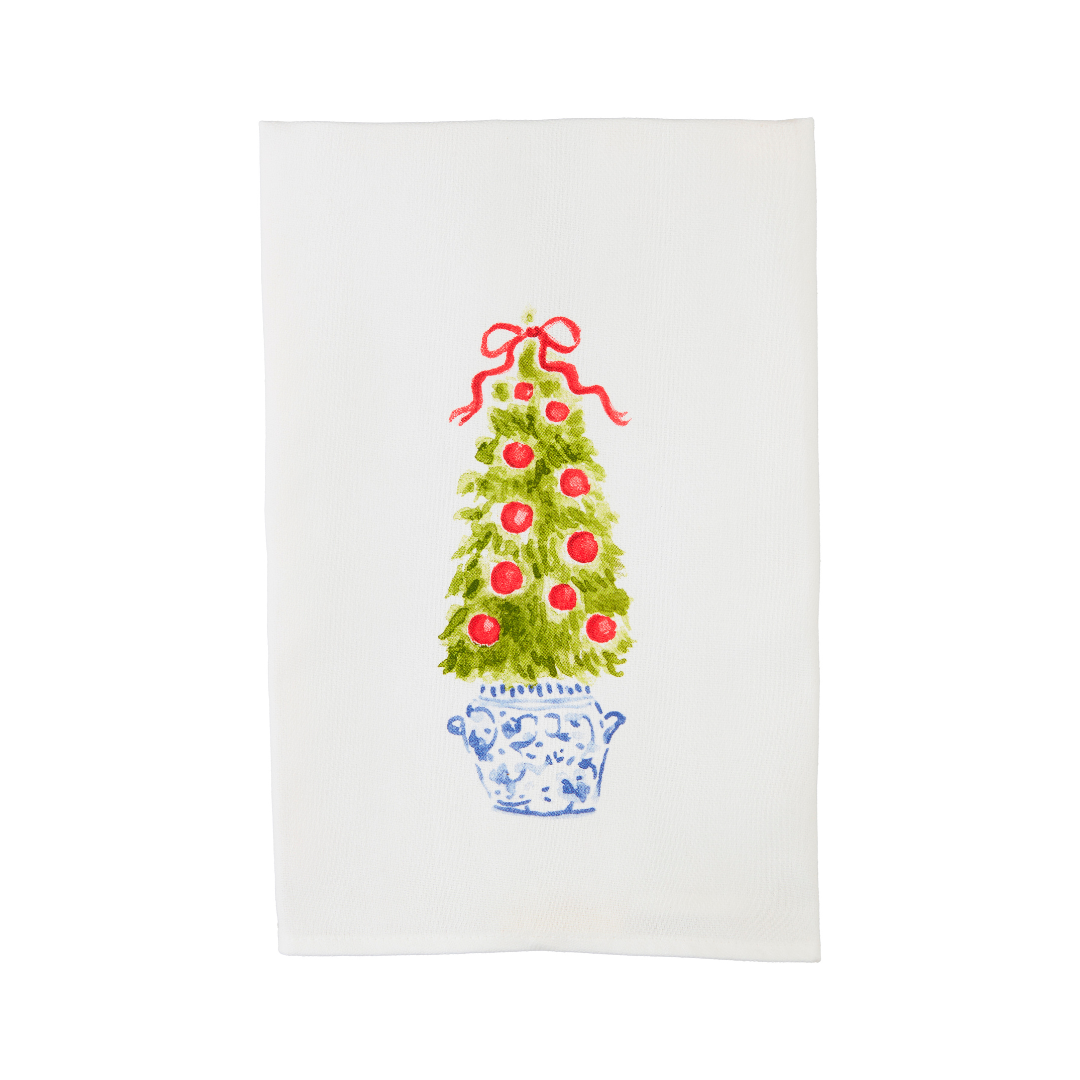 Christmas Tree Topiary Towel