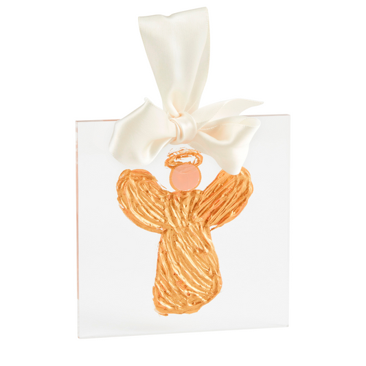 Angel Gold Acrylic Ornament