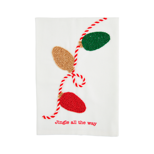 Lights Christmas Bead Towel