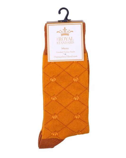 Men's Pumpkin Trellis Socks