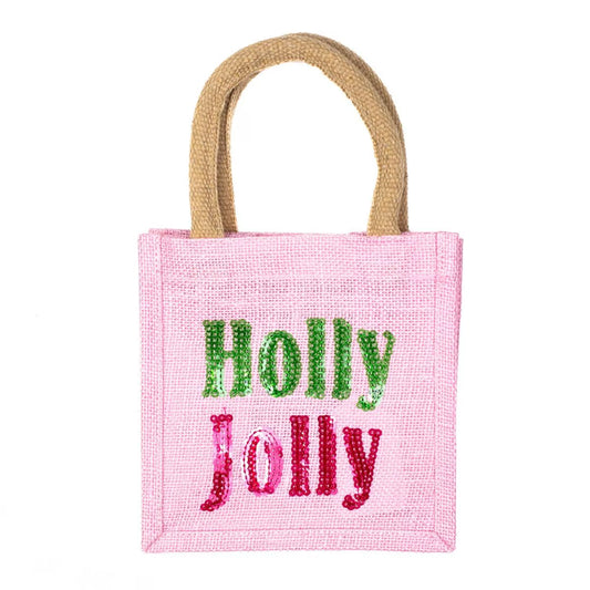 Holly Jolly Sequin Petite Tote