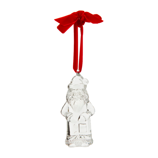 Santa Glass Figural Ornament