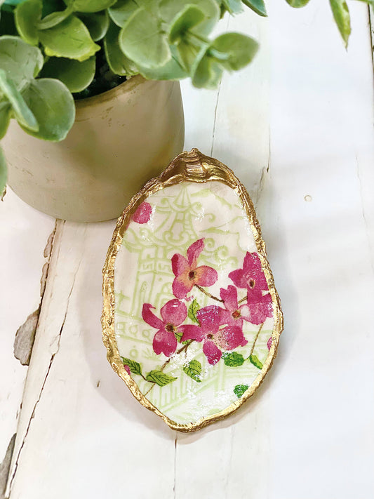 Cherry Blossom Oyster Trinket Dish