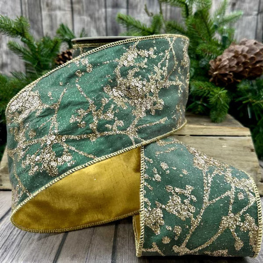 Sheer Glitter Sequin, Spruce