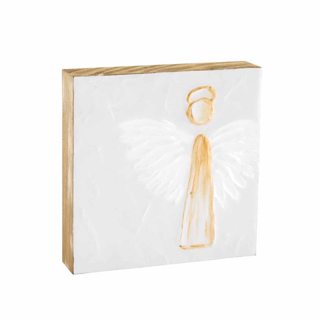 Large Angel Block Art