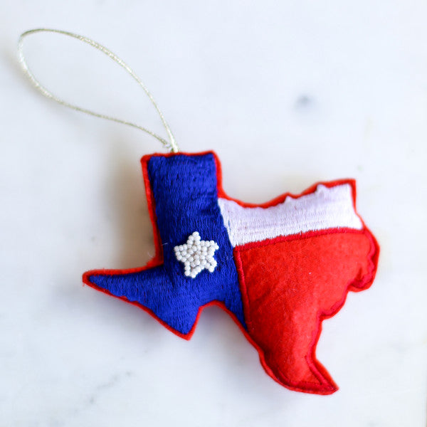 Texas Beaded Ornament