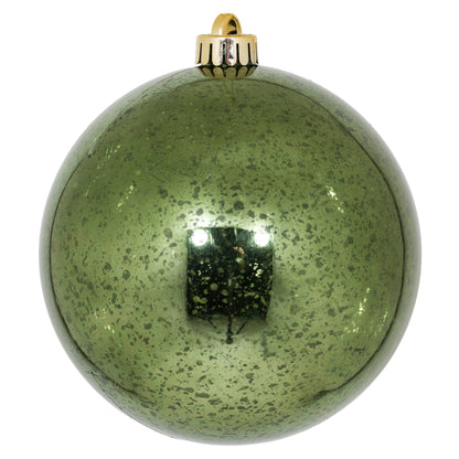 6" Moss Green Mercury Ball Ornament