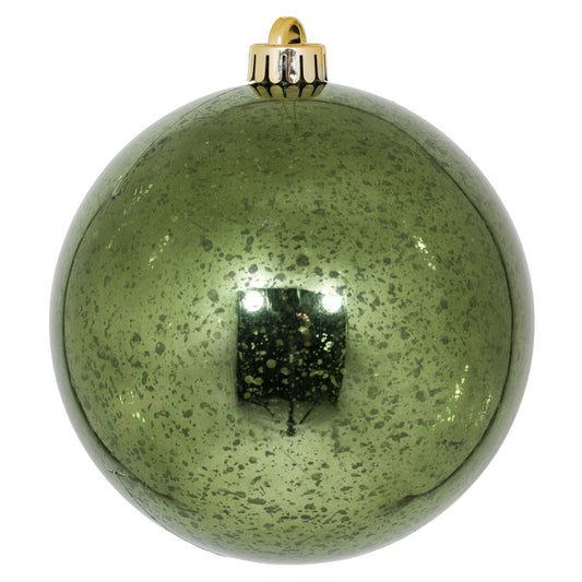 6" Moss Green Mercury Ball Ornament